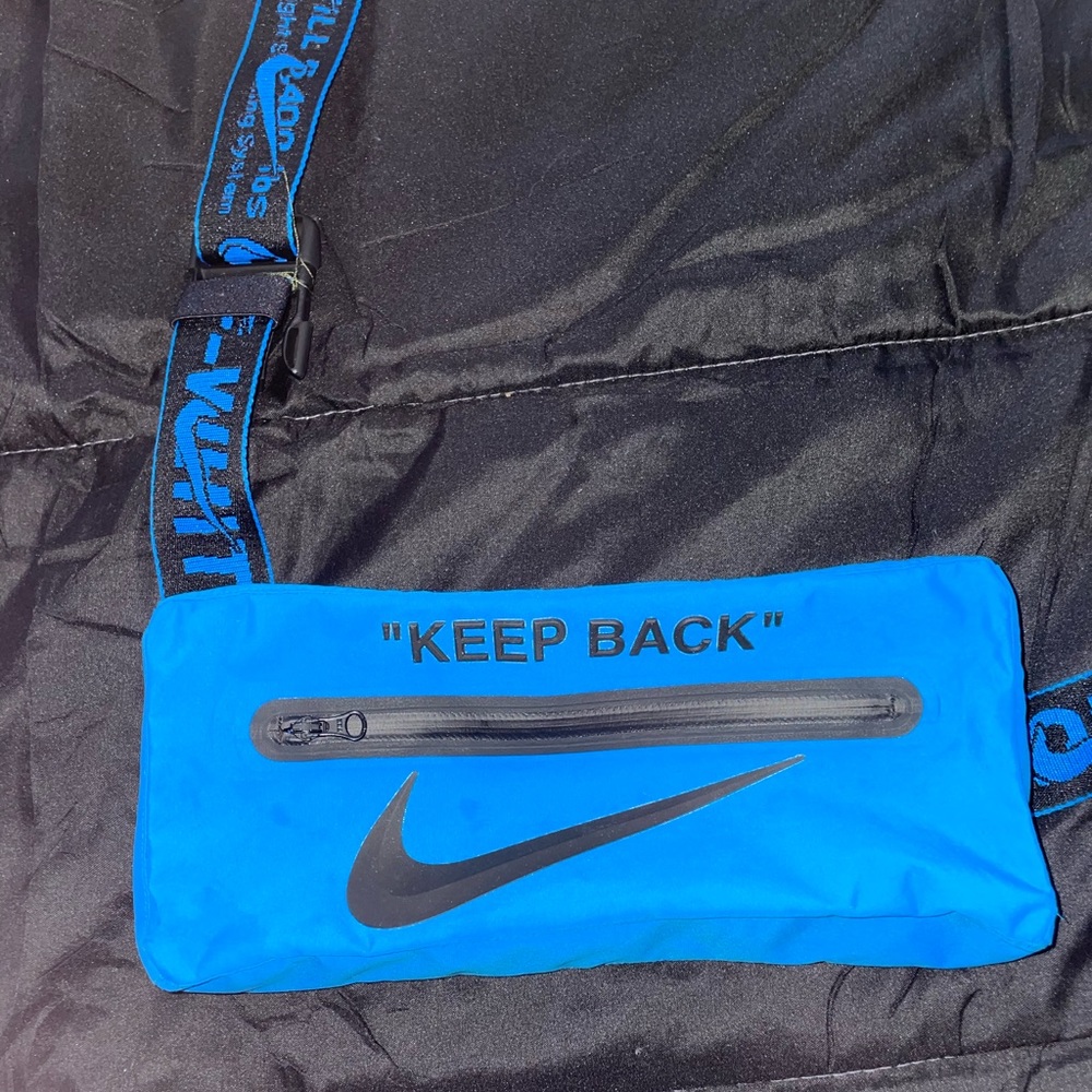 Off White Keep Back Blue Barely Worn Fanny Pack